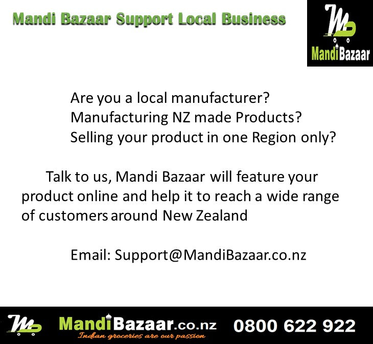 If you want to sell your products online to all our customers in New Zealand, then contact us to 'Join as a Seller' at support@mandibazaar.co.nz