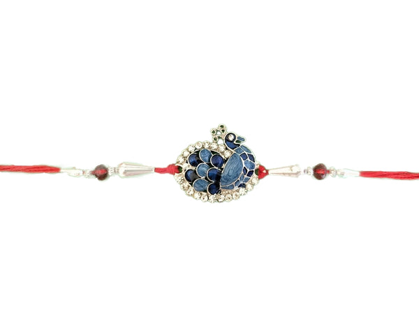Rakhi Blue Peacock with stone
