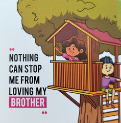 Rakh Message Cards for Brother(Size 7x7 cm)