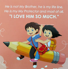 Rakh Message Cards for Brother(Size 7x7 cm)