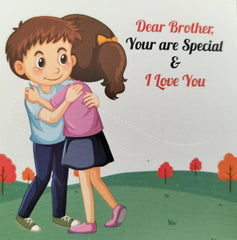 Rakh Message Cards for Brother(Size 7x7 cm)
