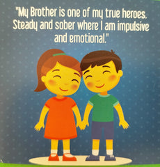 Rakh Message Cards for Brother(Size 7x7 cm)