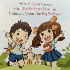 Rakh Message Cards for Brother(Size 7x7 cm)