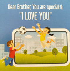 Rakh Message Cards for Brother(Size 7x7 cm)
