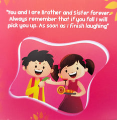 Rakh Message Cards for Brother(Size 7x7 cm)