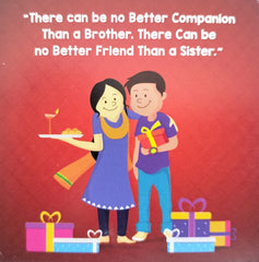 Rakh Message Cards for Brother(Size 7x7 cm)