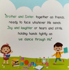 Rakh Message Cards for Brother(Size 7x7 cm)