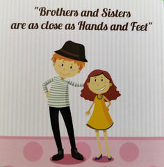 Rakh Message Cards for Brother(Size 7x7 cm)