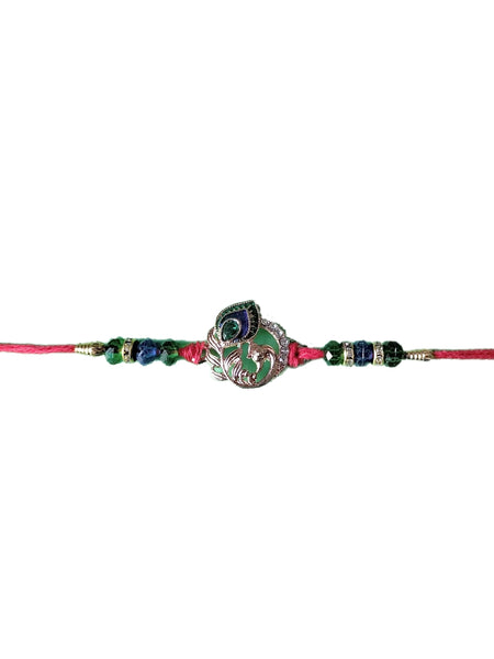 Rakhi Peacock Blue & Green