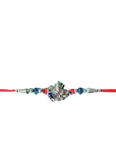 Rakhi Ganesh Ji White & Blue