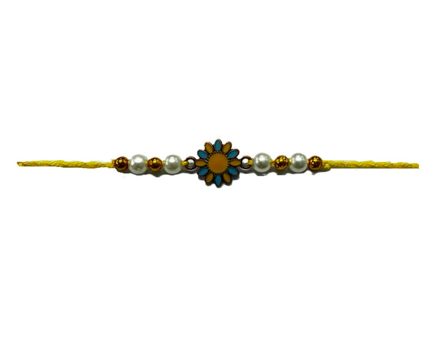 Rakhi Thread Yellow  Flower