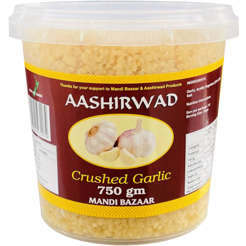 Aashirwad Crushed Garlic, 750g (Made in NZ)