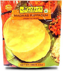 Mother's Madras Pappadum 100g