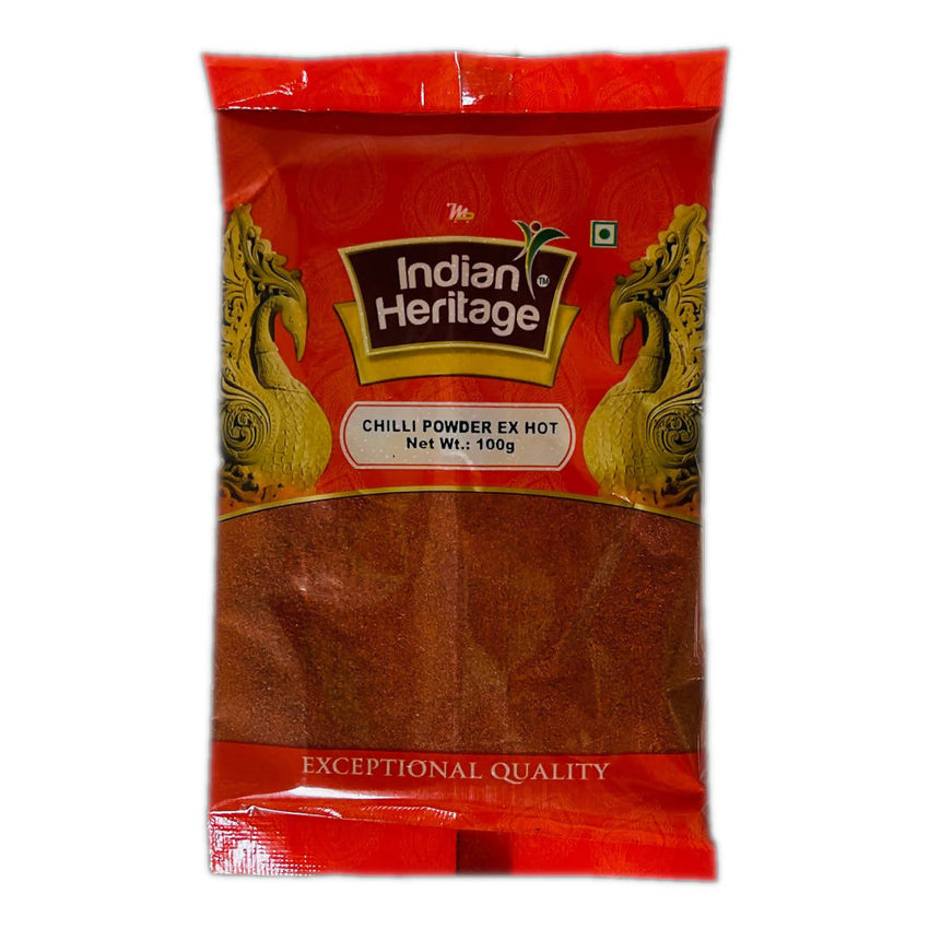 Indian Heritage Chilli Powder Ex Hot 100g