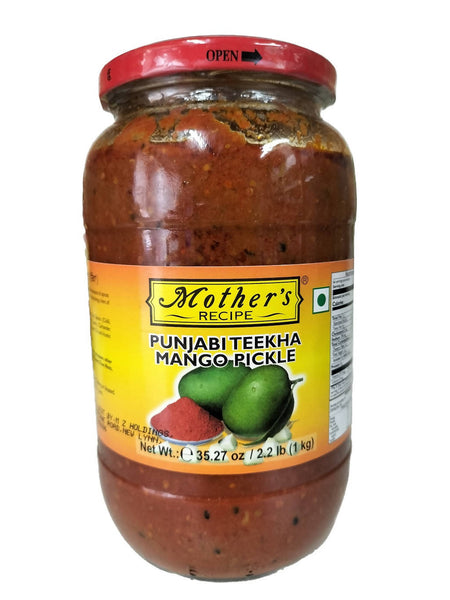 Mothers Recipe Punjabi Teekha Mango Pickle Hot 1kg