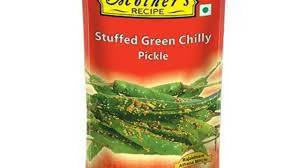 Mothers Recipe Stuffed Green Chilly Pickle 200g