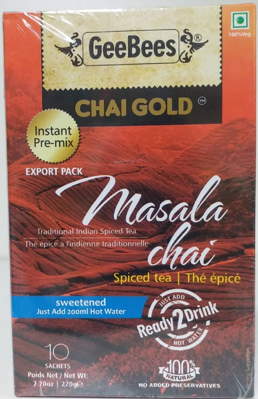 GeeBees Chai Gold Masala Sweetened 240g